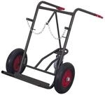 CORDES Transportwagen Cordes Stahlflaschenkarre 2 Flaschen 40 - 50 L RAL 7016