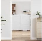vidaXL Haust&uuml;r Schwingt&uuml;ren 2 stk. 90 x 50 cm Massives Kiefernholz Wei&szlig;...