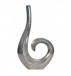Wohnling Tischvase WL7.199 Vase 47 cm Aluminium Silber Blumenvase Spirale...