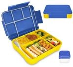 LuxusKollektion Lunchbox Brotdose Kinder 1300ml F&auml;cher Auslaufsicher Bento...