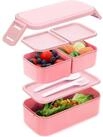 LuxusKollektion Lunchbox Brotdose Kinder Auslaufsicher 2 in 1 Lunchbox 3 F&auml;cher