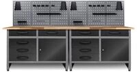 ONDIS24 Werkstatt-Set Werkstatt Set Holger + Lochwandsets