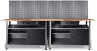 ONDIS24 Werkstatt-Set Werkstatt Set Klaus 240cm + 6Lochw&auml;nde, (6-tlg)