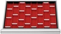 Stier Kleinteilemagazin STIER Schubladeneinteilung Muldenplatten BLH 50 mm...
