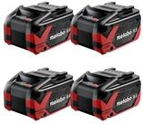 metabo 4x LiHDX Akkupack 18 V 8,0 Ah CAS Li-Ion Akku (4x 624975000) Akkupacks