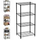 relaxdays Steckregal Metallregal Drahtgitter, 1-tlg., 4