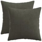vidaXL Kissenbez&uuml;ge vidaXL Kissenbezug 2 pcs HEERLEN Anthrazit 35 x 35 cm Cord