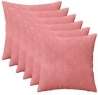 vidaXL Kissenbezug Kissenbezug 6 pcs HEERLEN Rosa 50 x 50 cm Samt, (6 St&uuml;ck)
