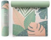 Myga Yogamatte Yogamatte - Palmen Design, mit 6 mm Dicke