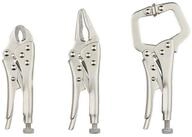 LuxusKollektion Zangenset Verriegelungszangen Set 3-teilig 125mm C-Klemme lange...