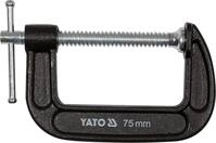 Yato Schraubzwinge C-Schraubzwinge 3" aus Guss, (C-Schraubzwinge 3" aus Guss)