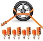 LuxusKollektion Zurrgurt Spanngurt 4er Set 3 m 35 mm 2000 daN Ratschengurt mit...