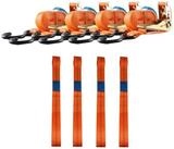 TRUTZHOLM Spanngurt 4 Gurtschlaufen Doppelschlaufe + 4 Spanngurte...