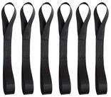 LuxusKollektion Zurrgurt 6x Zurrschlaufen 200x25mm Schwarz 500kg (6-St)