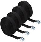 LuxusKollektion Zurrgurt Ratschen-Zurrgurte 10m Schwarz 4Stk (4-St)