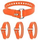LuxusKollektion Spanngurt Spanngurt Set 4 Stk. Orange verstellbar (4-St)