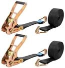 LuxusKollektion Spanngurt Spanngurte Ratsche Haken Schwerlast Doppelhaken Auto...