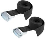 LuxusKollektion Spanngurt Spanngurt Klemmschloss 2,5M 500kg Schwarz (2-St)