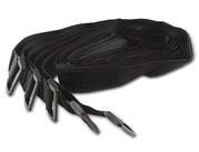 ChiliTec Klett-Klebeband CHILITEC Klettband-Set mit &Ouml;se, 80x3 cm, schwarz, 5...