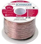 Schwaiger LSK3410 10 Meter 0,75mm Transparentes Lautsprecherkabel Audio-Kabel,...
