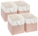 LuxusKollektion Aufbewahrungskorb Aufbewahrungsbox 33x38x33cm Stoff W&uuml;rfel...