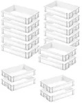 BRB-Lagertechnik Stapelbox 16x Eurobeh&auml;lter LxBxH 600x400x120 mm, Inhalt 24...