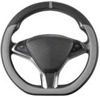 LuxusKollektion Lenkradbezug Lenkradbezug Microfaser Leder Anti Rutsch Grau 3...