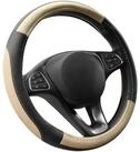 LuxusKollektion Lenkradbezug Lenkradbezug Antirutsch Stil B-2.Beige und Schwarz