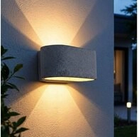 GLOBO LIGHTING LED Au&szlig;en-Wandleuchte, Leuchtmittel inklusive, Warmwei&szlig;, LED