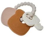 Jollein Bei&szlig;ring Jollein Silikon Bei&szlig;ring Schl&uuml;sselanh&auml;nger Teddy Bear B&auml;r