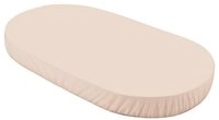 Waldin Spannbettlaken gro&szlig; f&uuml;r Babybett 7in1 OWAL, Jersey Baumwolle, 124x73...