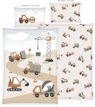 Baby Best Babybettw&auml;sche Baustelle, Renforc&eacute;, 2 teilig, Wendebettw&auml;sche