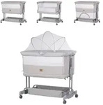 Chipolino Komplettbett Zen 2 in 1, Babybett, Schaukelfunktion, 7 H&ouml;hen, R&auml;der