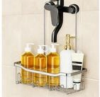 LuxusKollektion Duschablage Duschregal Edelstahl Silber ohne Bohren, 1-tlg.