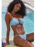 Venice Beach Bustier-Bikini-Top Peony, aus modischer Strukturware blau 40