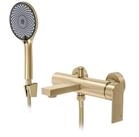 wohnwerk.idee Duschsystem Regendusche Duschset Gold Matt Chrom Matt mit...