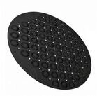 LuxusKollektion Duschmatte Duschmatte rund rutschfest 55x55cm Schwarz, H&ouml;he 15...