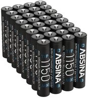 ABSINA 32x Akku AAA 1150 NiMH min. 1050mAh Akkus Batterien ideal f&uuml;r Telefon...