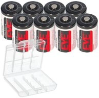 EVE 8x EVE Lithium 3,6V Batterie ER14250 1/2 AA ER 14250 + Box Batterie