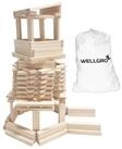 Wellgro Natur Holzbausteine Spielbausteine, (250 St)