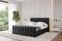ALTDECOR Polsterbett AMEA-Z (Polsterbett mit Bettkasten und Lattenrost, Boxbett...