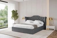 ALTDECOR Polsterbett ZORAN (Polsterbett mit Bettkasten und Lattenrost, Boxbett...