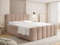 WFL GROUP Boxspringbett Serenity mit Bettkasten, Boucle oder Samt, hohes...