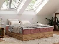 MKS M&Ouml;BEL Boxbett WOOD ZERO (Boxspringbett - Set, Bett, Polsterbett mit...