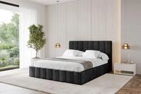 ALTDECOR Polsterbett FINO (Polsterbett mit Bettkasten und Lattenrost, Boxbett...