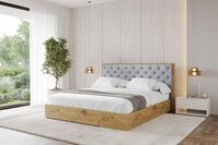 ALTDECOR Polsterbett ENZO3 (Polsterbett mit Bettkasten und Lattenrost, Boxbett...