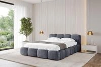 ALTDECOR Polsterbett KALA-v1 (Polsterbett mit Bettkasten und Lattenrost,...
