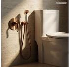 PaulGurkes Bidetarmatur (Set, 4-St., Unterputz-Armatur mit Bidetbrause,...