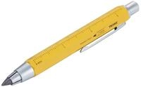 TROIKA Bleistift ZIMMERMANN 5,6mm Mine &ndash; mit Lineal & Anspitzer f&uuml;r Holz,...