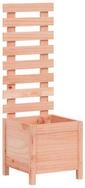 vidaXL Blumentopf Pflanzk&uuml;bel mit Rankhilfe 39x39,5x114 cm Massivholz...